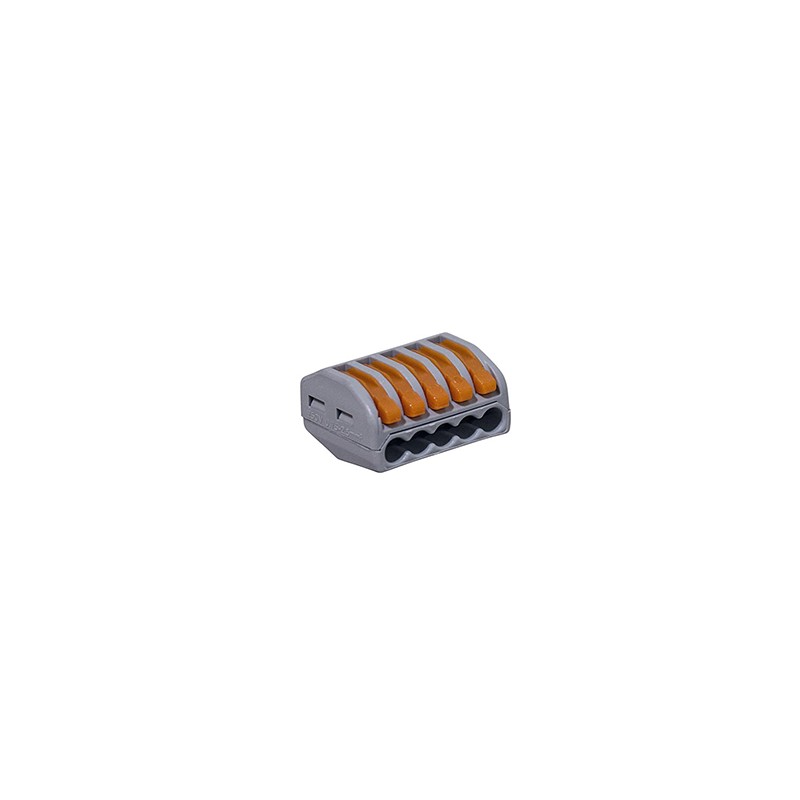 Morsetto elettrico serrafilo 5 posizioni singolo innesto rapido 2,5mmq 32a