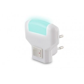 Lampada da notte luce con interruttore 220v spina innesto 10a