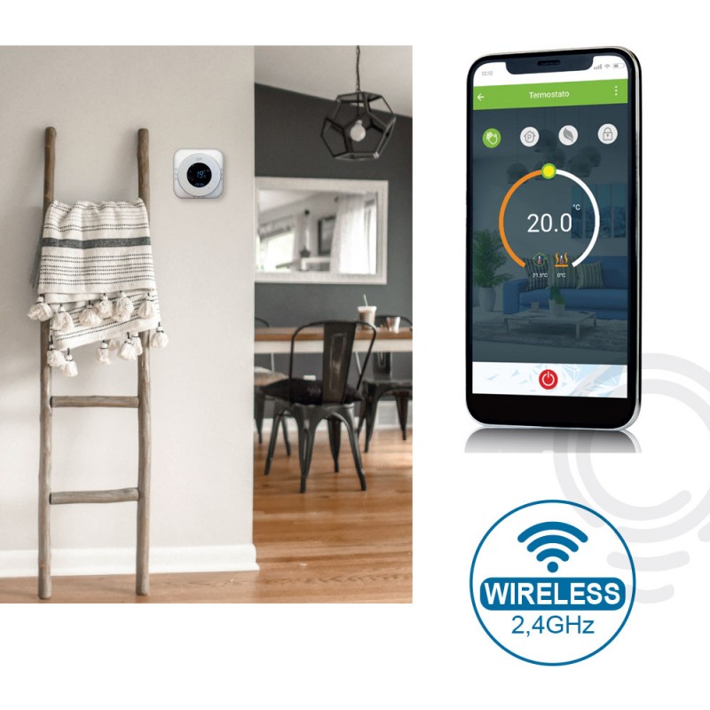 Cronotermostato programmabile digitale wireless...