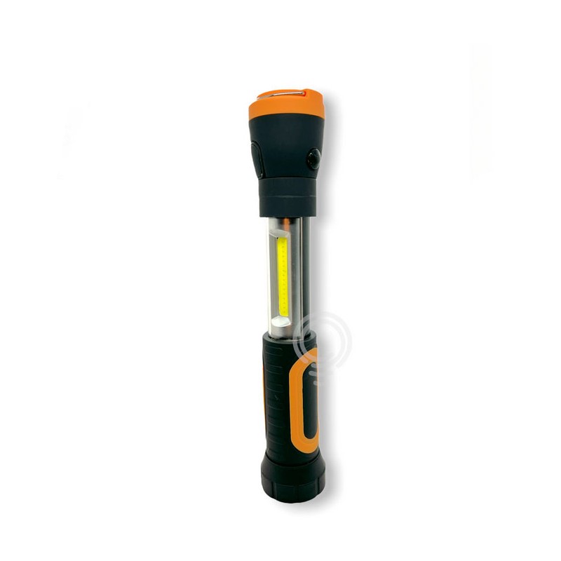 Torch telescopic battery with led light with...