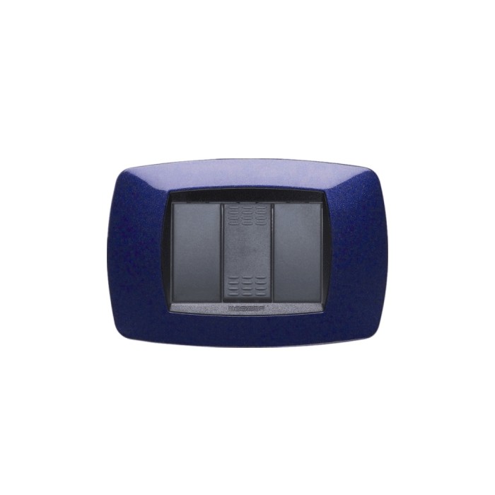 Placca modo 3 posti blu vio 39tc363 master