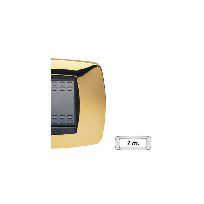 Placca modo 7 posti ottone 39tc217 master