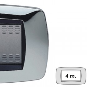 Placca modo 4 posti cromato 39tc224 master 