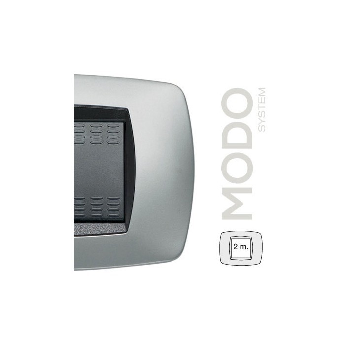 Placca modo 2 posti titanio 39tc252 master