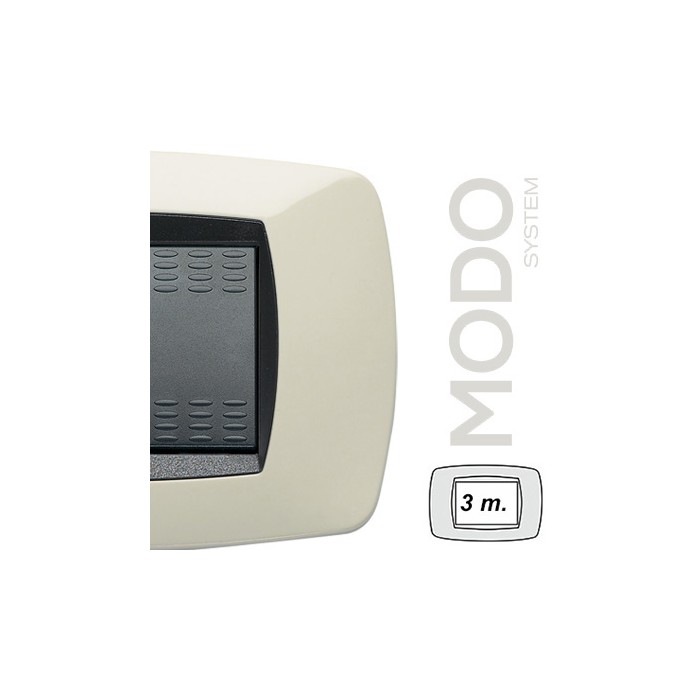 Placca modo 3 posti avorio 39tc283 master