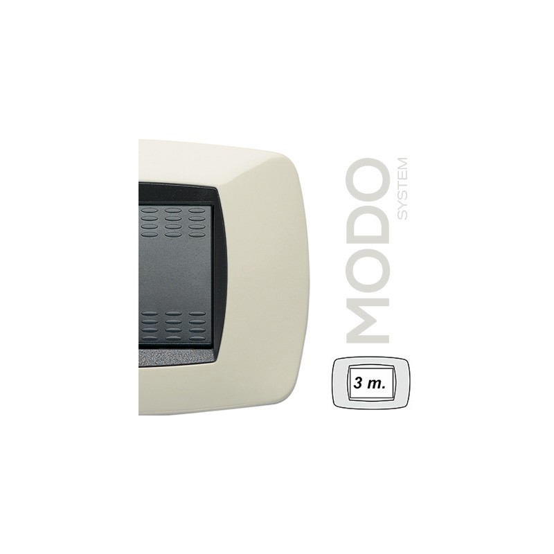 Placca modo 3 posti avorio 39tc283 master