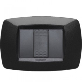 Placca modo 2 posti bianco perla 39tc302 master