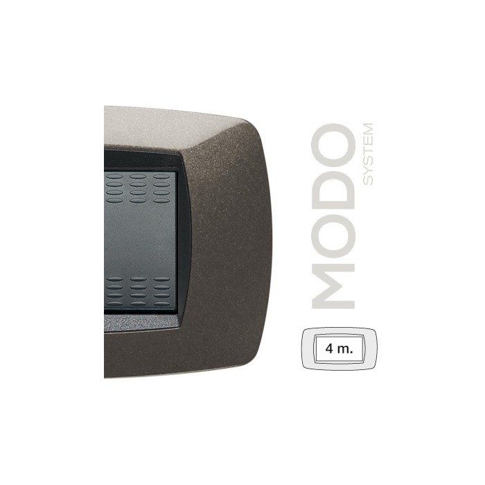 Placca modo 4 posti grigio antracite 39tc384 master 