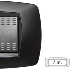 39tc387 master plaque modo 7 places gris anthracite