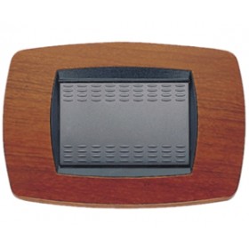 Placca modo placca 3 posti ciliegio