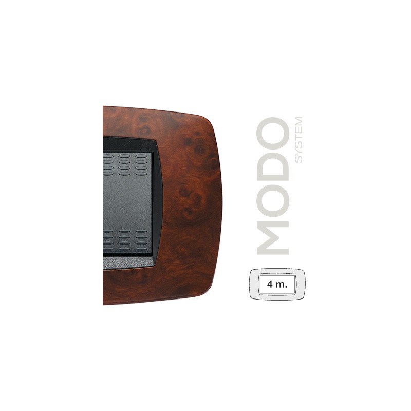 Assiette 4 places en ronce de noyer