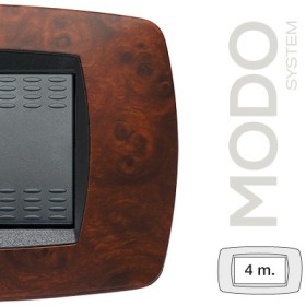 Assiette 4 places en ronce de noyer