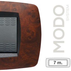 Fashion plate 7-piece plate radica di noce