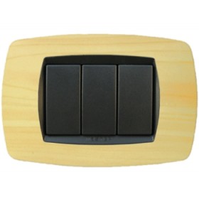 Placca modo 3 posti frassino 39tc443 master