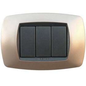 Placca modo placca 4 posti rame opaco