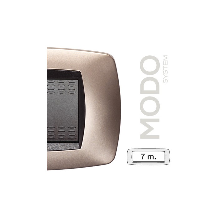 Placca modo placca 7 posti rame opaco