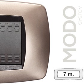 Placca modo placca 7 posti rame opaco