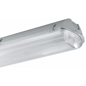 Plafoniera stagno ip65 2x18w g13 cablato illuminazione led 274124