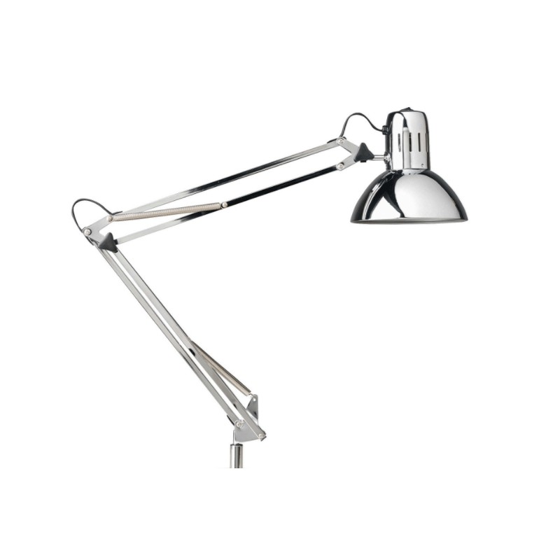 Lampada tavolo metallo vernice cromo lucido...