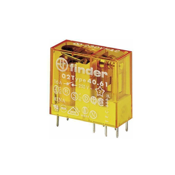 Mini relais 1 bobine échange 12vac 4061.12 0000 finder