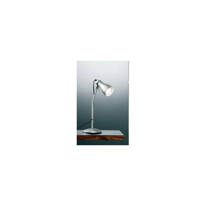 Lampada da tavolo metallo argento illuminazione...