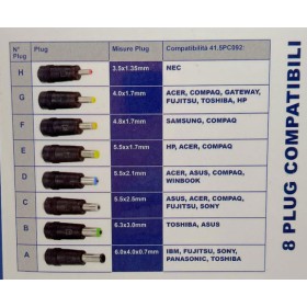 Universal power supply for notebook 90w 11 pins 12v-19.5v