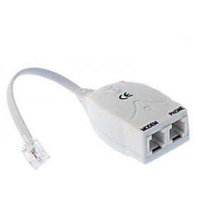 Filtro adsl linea spina+2plug adattatore telecom 380011039