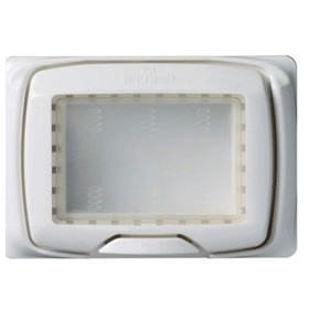 Geschützte Außenplatte auf Box 503 modosub ip55 3p 43603 weiß