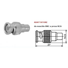 Adattatore bnc maschio presa rca 380021050