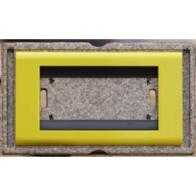 Placca living classic 4p giallo  4714gb ticino