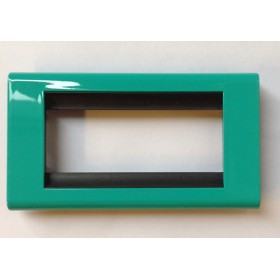 Placca living classic 4p verde acqua 4714va ticino