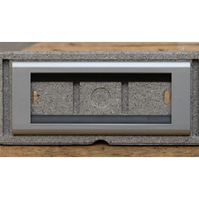 Placca living classic 6posti alluminio 4716al ticino 