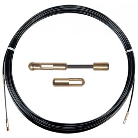 Sonda passafilo elettrico tiracavi nero d.4mm 10mt arteleta