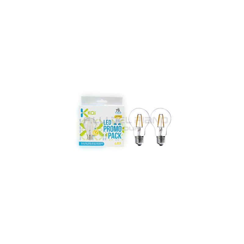 Led bulb standard drop k2700 stick bipack 2pz...