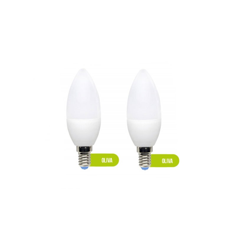 Olive opal led lamp e14 promo 2 pieces 5w 470lumen