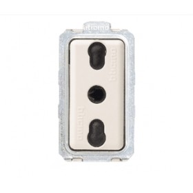 Presa elettrica bipasso magic 2p+t 10/16a 5180 ticino