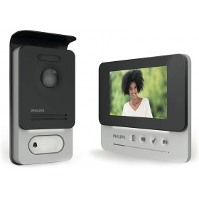 Videocitofono da parete compact display monitor 4,3" 2fili philips