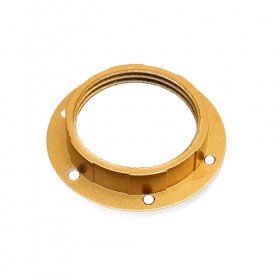Gold threaded plastic lamp holder ring e27 0231or edison