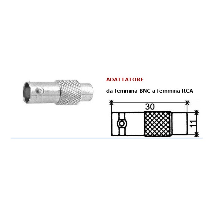 Adattatore da  femmina bnc femmina rca 
