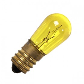 Lampada luminaria incandescenza 19x47 14v 5w colorata Giallo e14