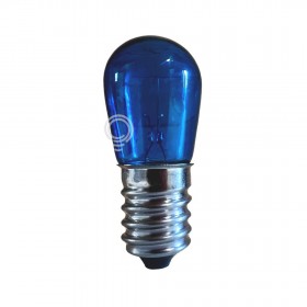 Lampada luminaria goccetta incandescenza natalizio 14v 5w BLU e14