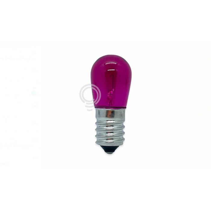 Lampe à incandescence 19x47 14v 5w noël violet