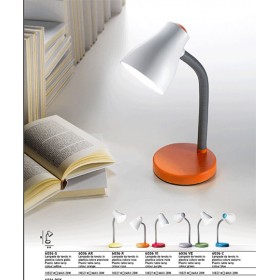 Flexible desk lamp 1xe27 orange lighting table