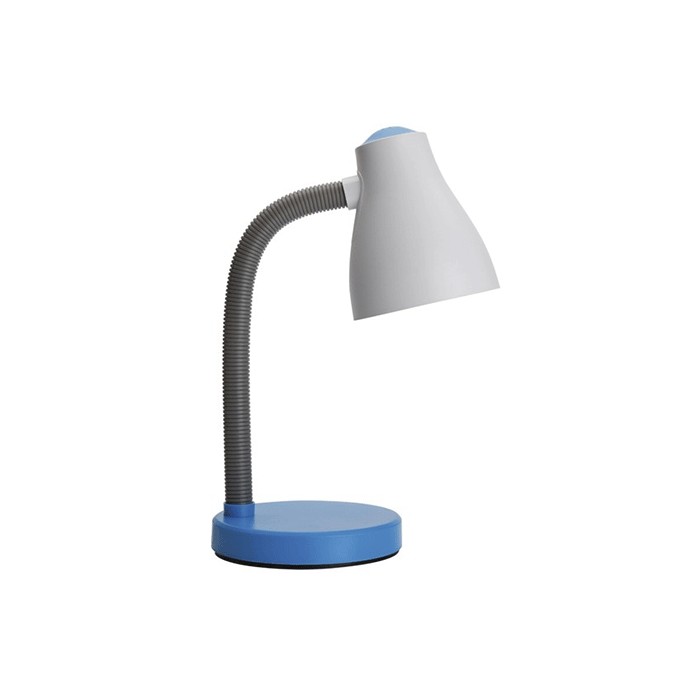 1xe27 schreibtischlampe hellblaue tischbeleuchtung