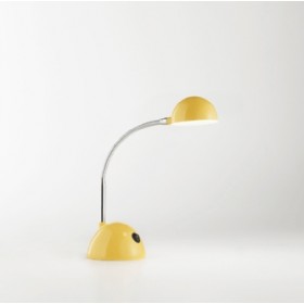 Lumi da scrivania e studio flessibile in metallo giallo 5w 500lm 3000k 
