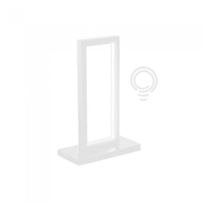 Lampe à poser en aluminium peint blanc 39x25x12cm 23w...