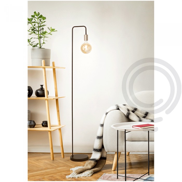 Piantana in metallo verniciato nero 6605n 2