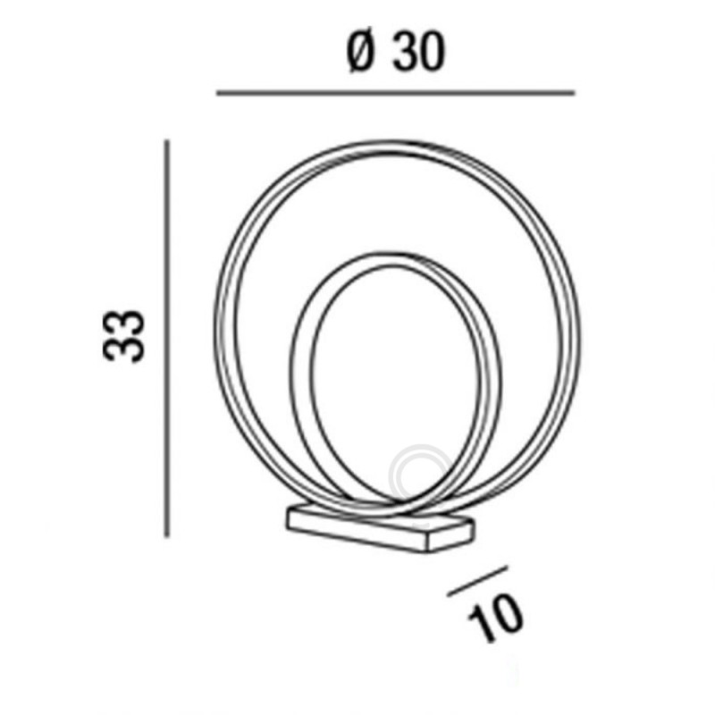 Tischleuchte aus metall und weiß lackiertem...