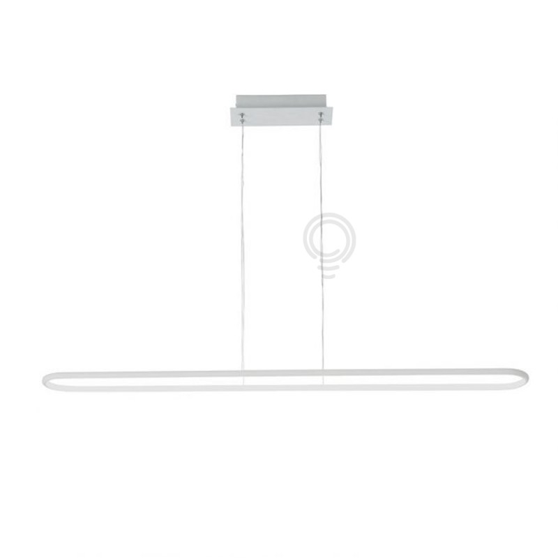 Suspension in metal and aluminum painted white...