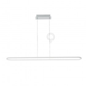 Suspension in metal and aluminum painted white 6622blc